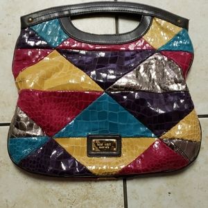 Nine West multicolored clutch